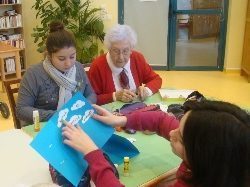 Visite à la Maison de retraite Anne de Melun le 19 décembre 2013