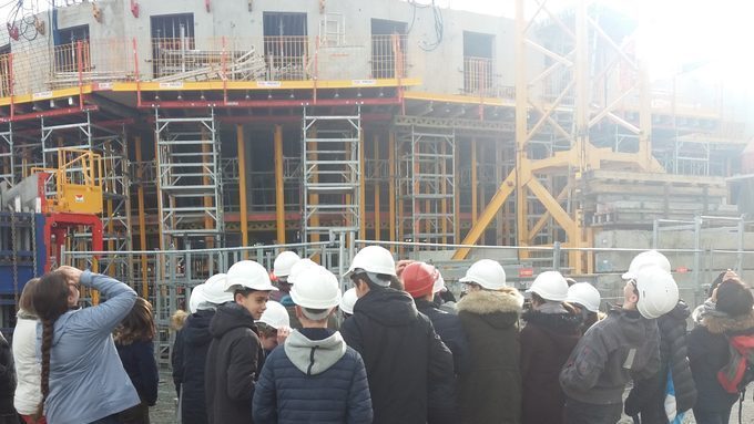 Visite du chantier Quatuor Angers St Laud